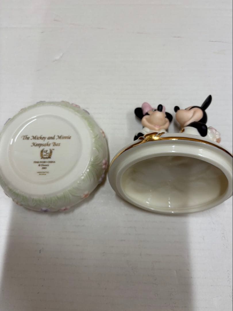 レノックス ミッキー、ミニー小物入れ