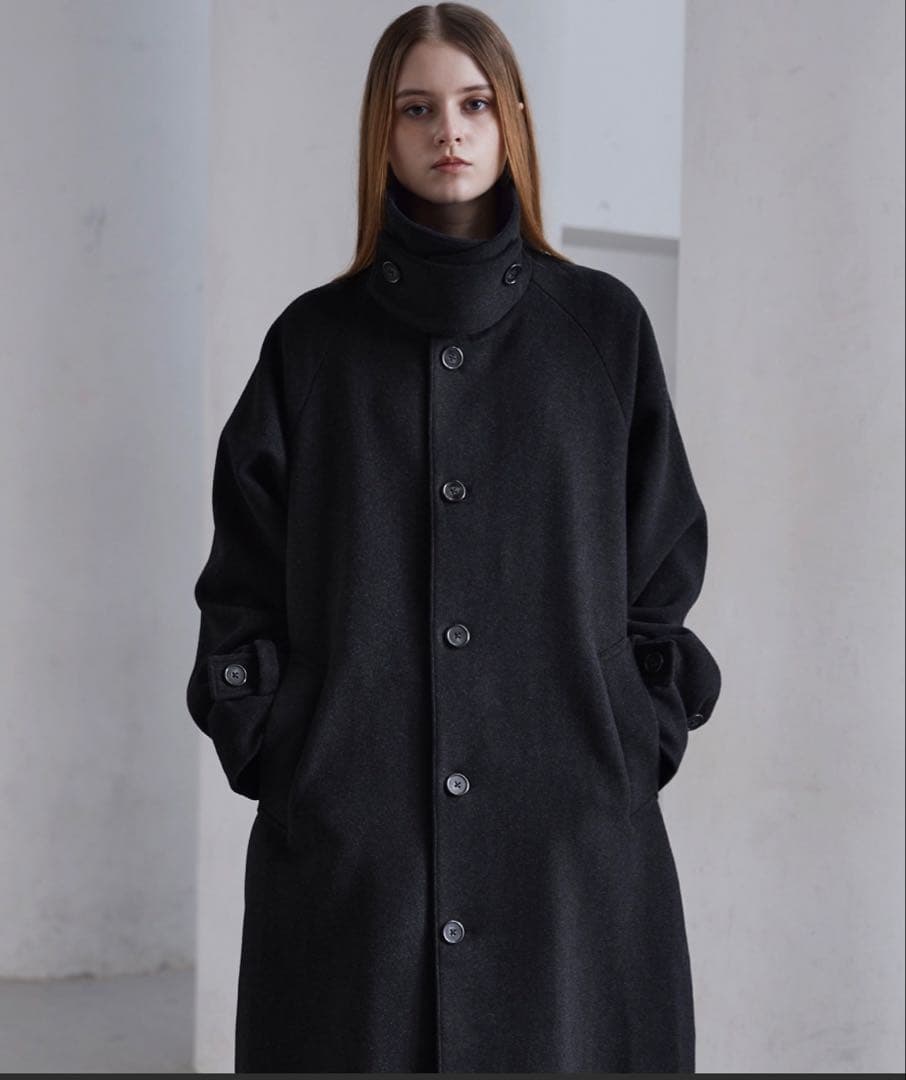 CLEL ウールブレンド テックメルトンステンカラーコート 2025年版