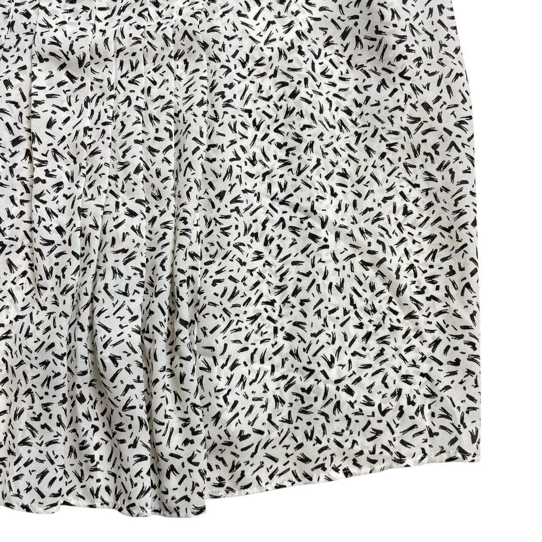 極美品 23区 25SS大きいサイズ ペインティングプリントブラウス 希少50