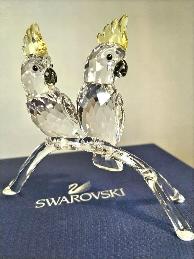 Swarovski 　鳥　オウム　置物