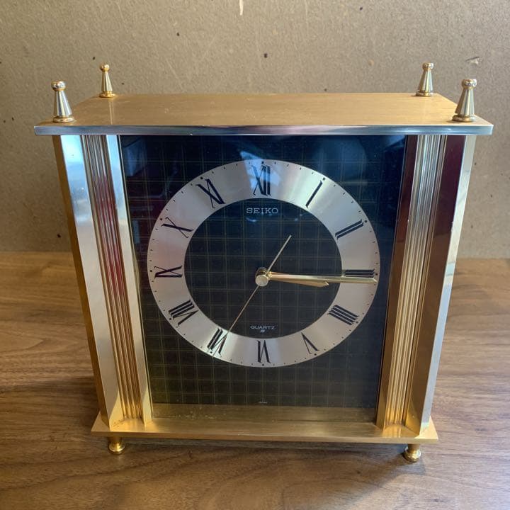 昭和レトロ SEIKO セイコー QUARTZ 置時計 ミッドセンチュリー