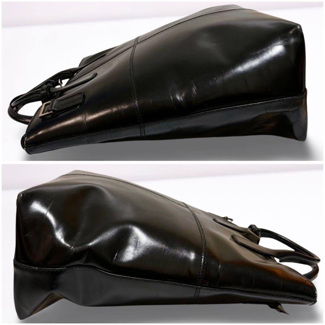 【正規品】グッチ GUCCI レザー 2WAY トートバッグ 黒 A4 男女兼用