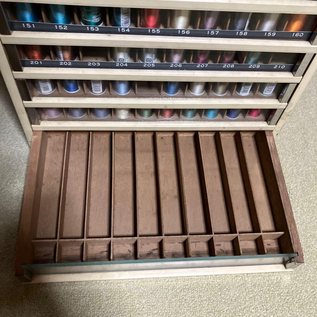 ミシン糸ケース　店頭ディスプレイ什器　昭和レトロ　アンティーク　タイヤー絹