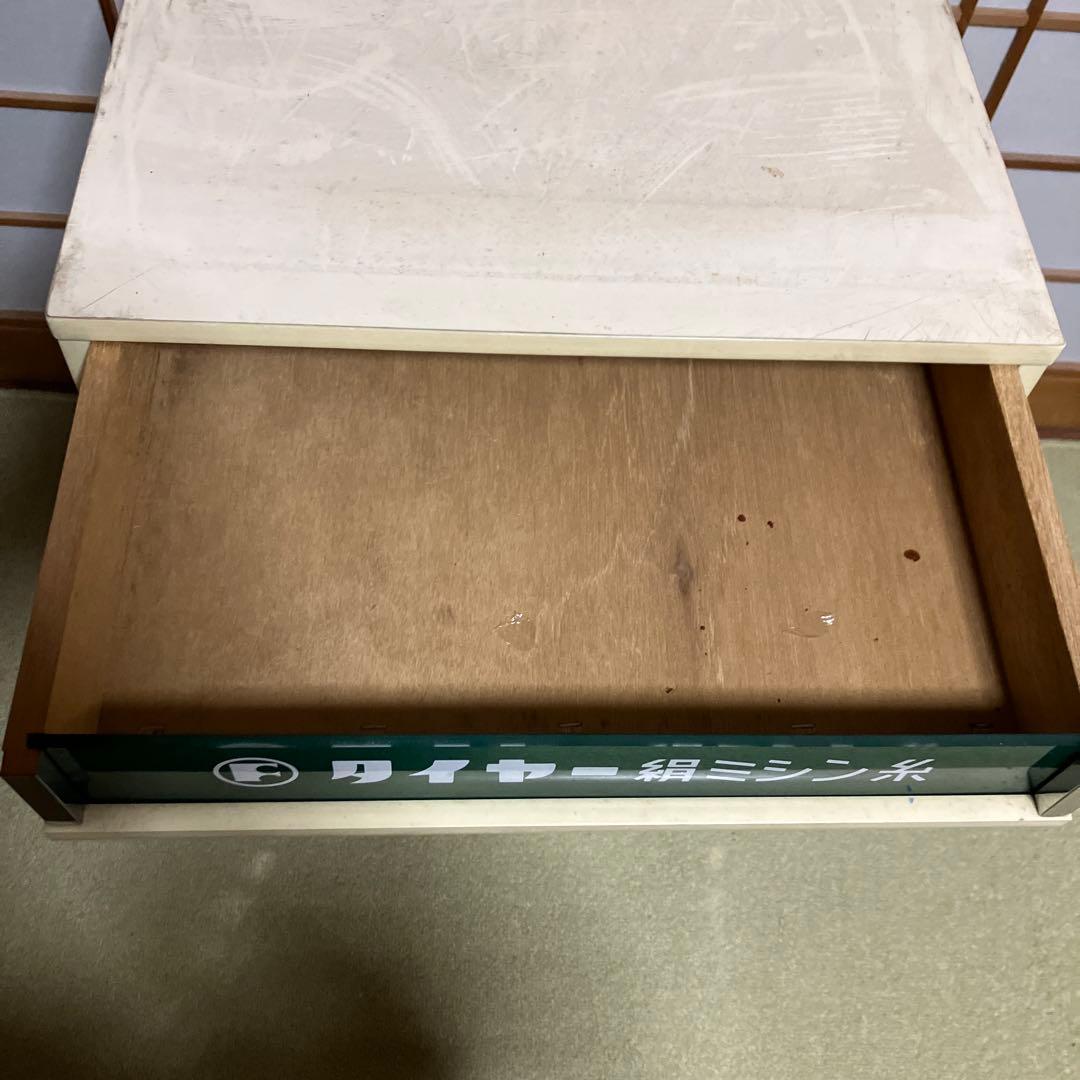 ミシン糸ケース　店頭ディスプレイ什器　昭和レトロ　アンティーク　タイヤー絹