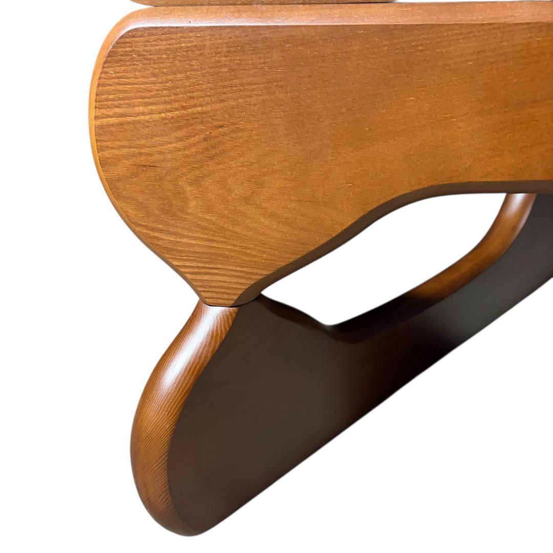 【希少】イサムノグチ コーヒーテーブル リプロダクト品　天板厚19ミリ ブラウン