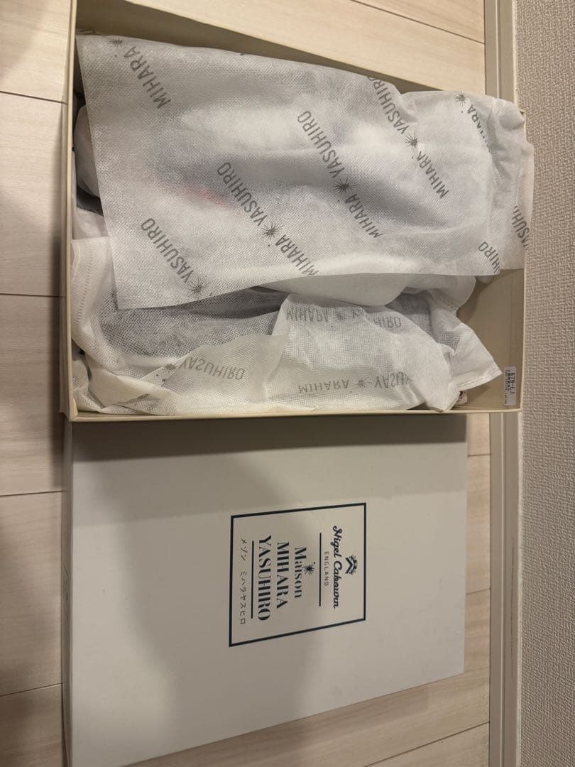 【値下げ】ミハラヤスヒロ×ナイジェルケーボン/デニム フリンジスニーカー