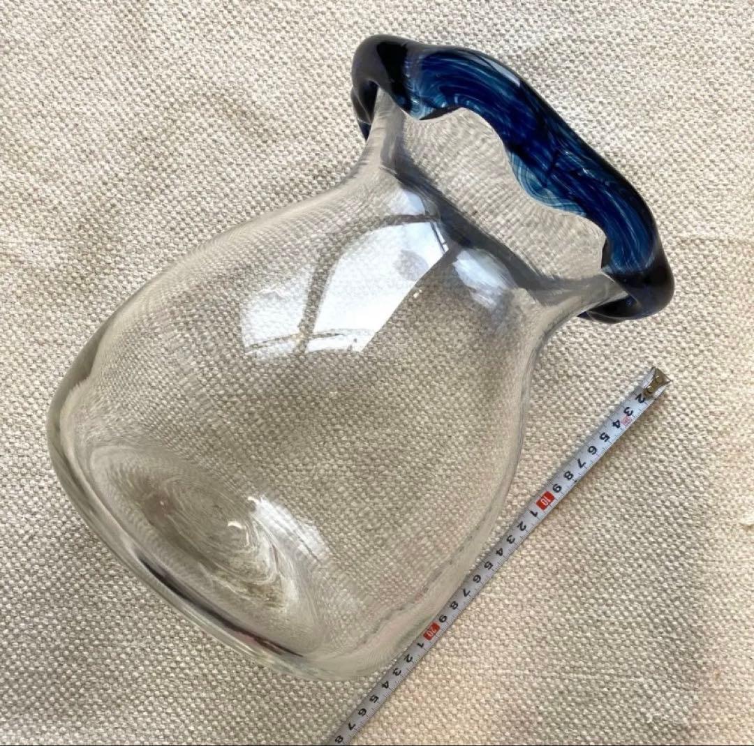 【最終価格】KITAICHI ガラス金魚鉢大 メダカ飼育鉢 厚手透明吹ガラス