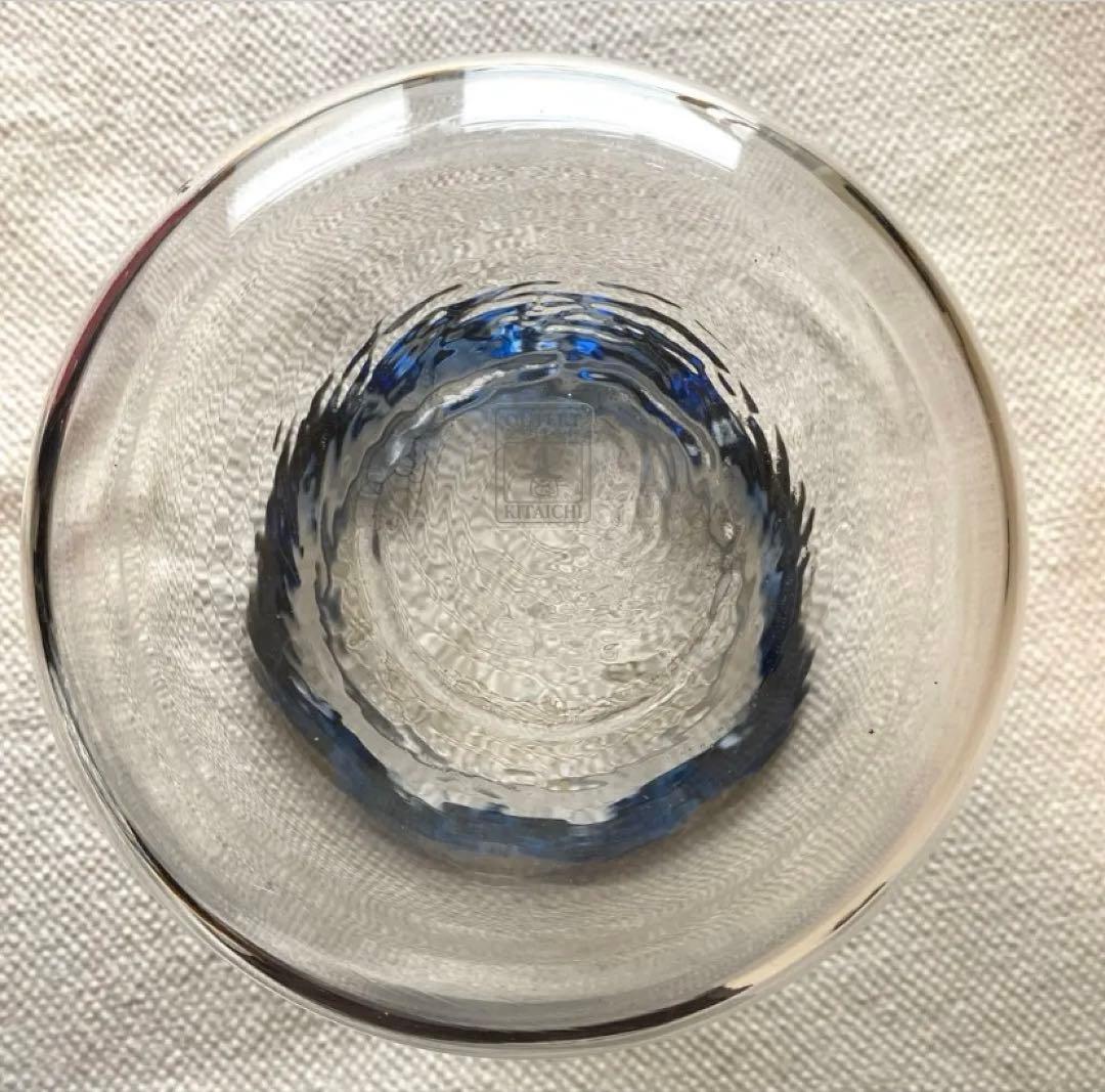【最終価格】KITAICHI ガラス金魚鉢大 メダカ飼育鉢 厚手透明吹ガラス