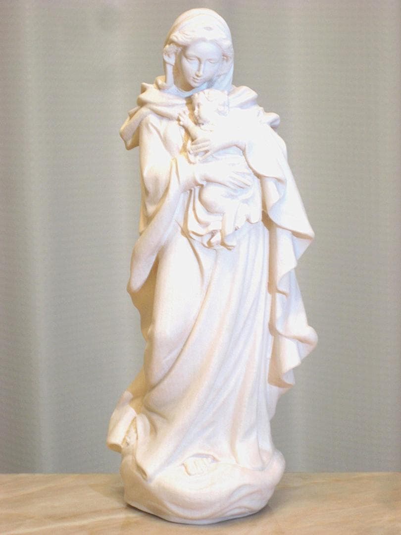信者さん向け本物のマリアさま　マリア像　マリア様　20cm　木彫り　イタリア製