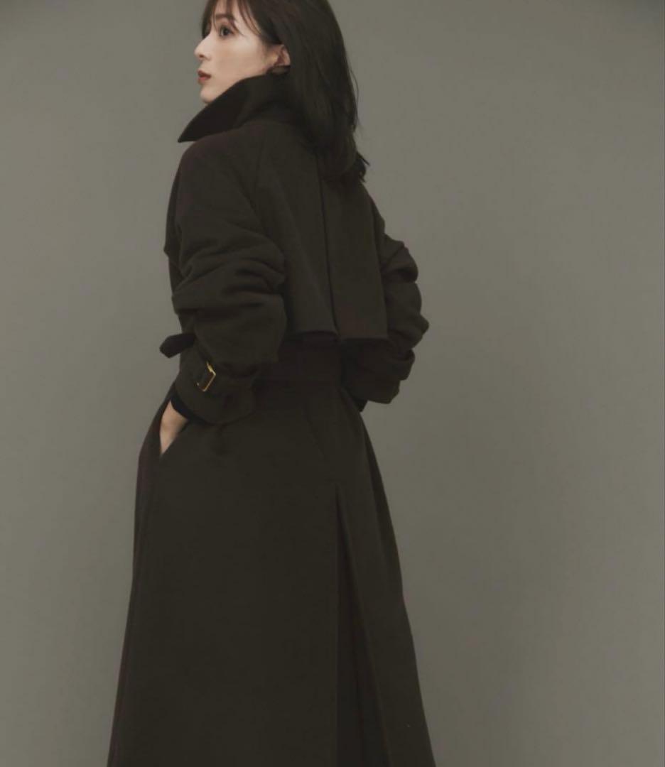 anuans アニュアンス　ウールロングトレンチコート