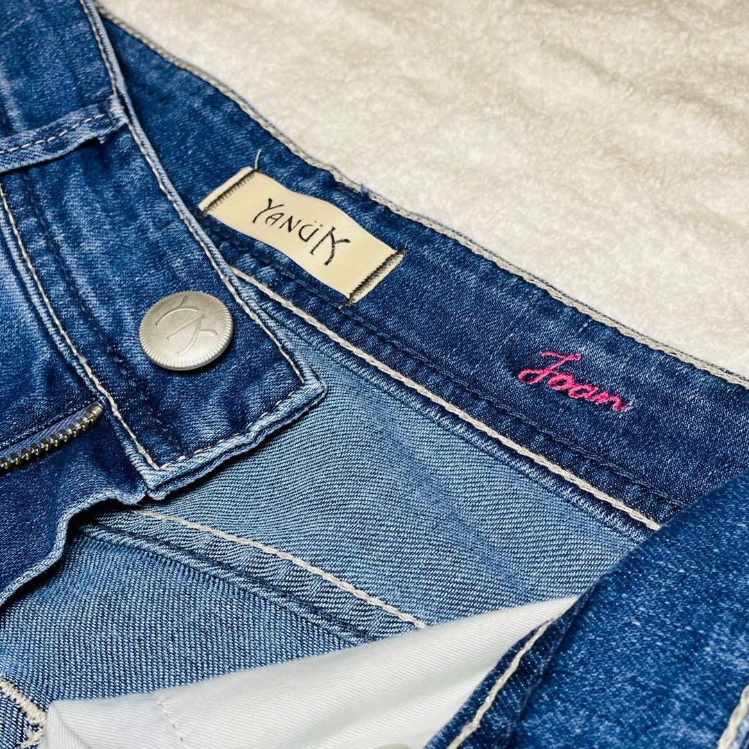 YANUK JOAN 別注JEANS FACTORYハイウエスト ワイドデニム