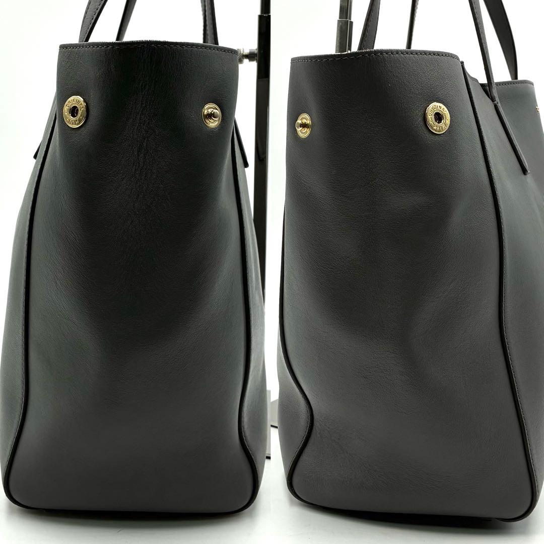 極美品 アニヤハインドマーチ スマイル トートバッグ 肩掛け レザー グレー