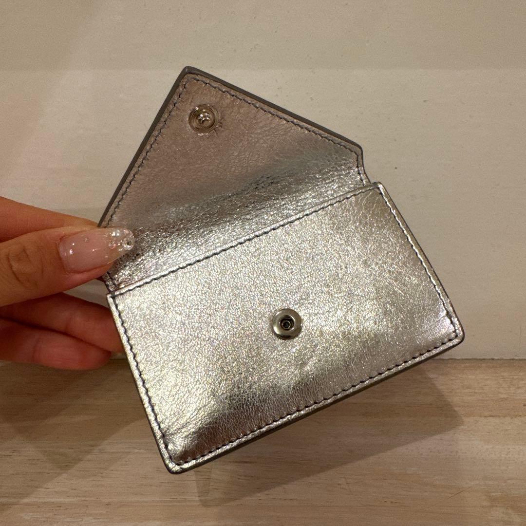 BALENCIAGA シルバー 三つ折り財布