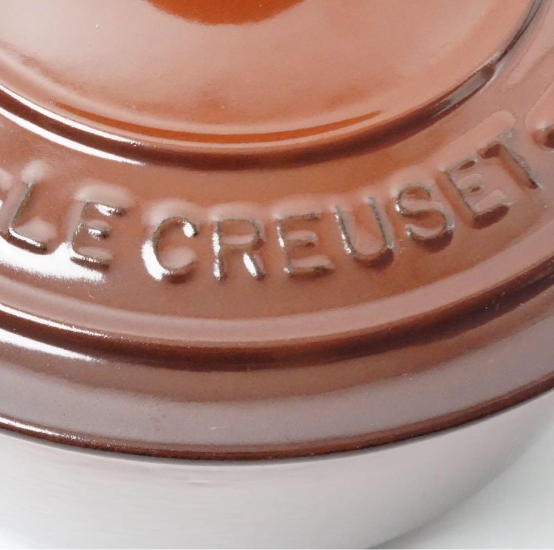 【美品】LE CREUSET　ココット ロンド チェスナット　18cm