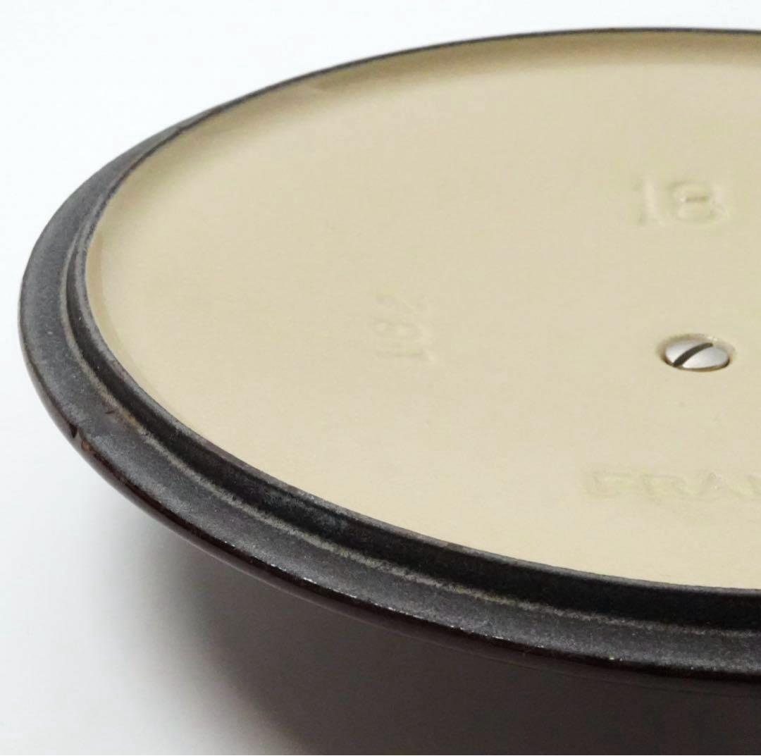 【美品】LE CREUSET　ココット ロンド チェスナット　18cm