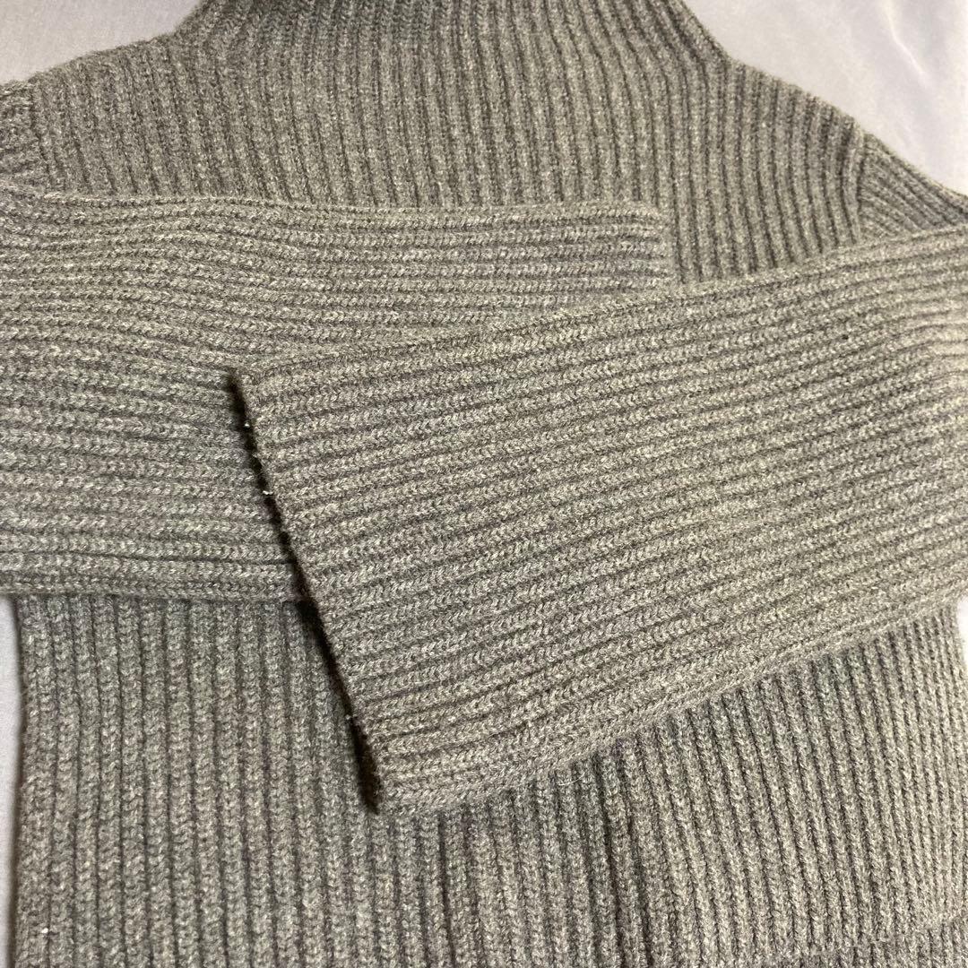 トップス THE SHISHIKUI HIGH NECK KNIT /DARK BROWN