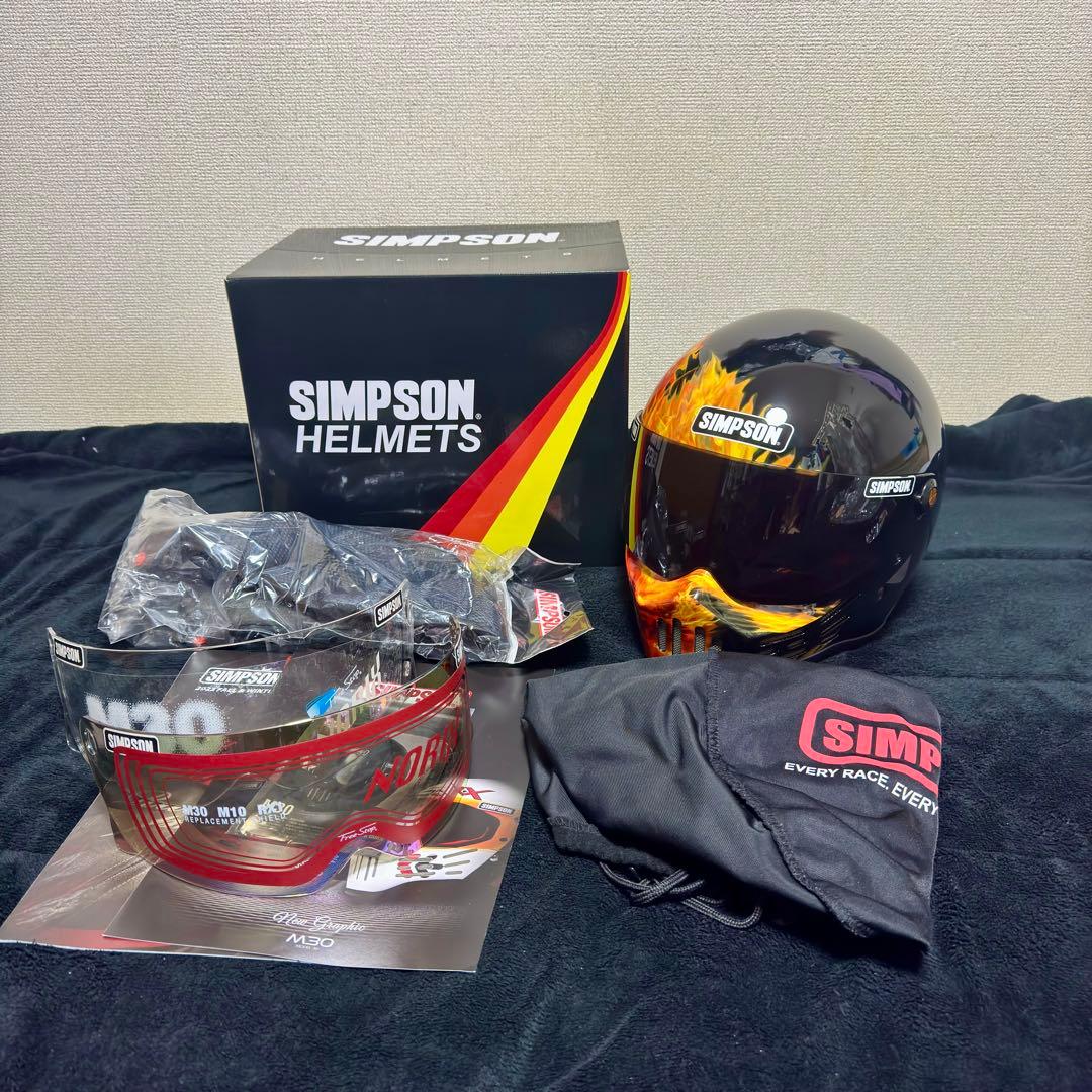 SIMPSON M30 フレアブラック シンプソン XL 61cm