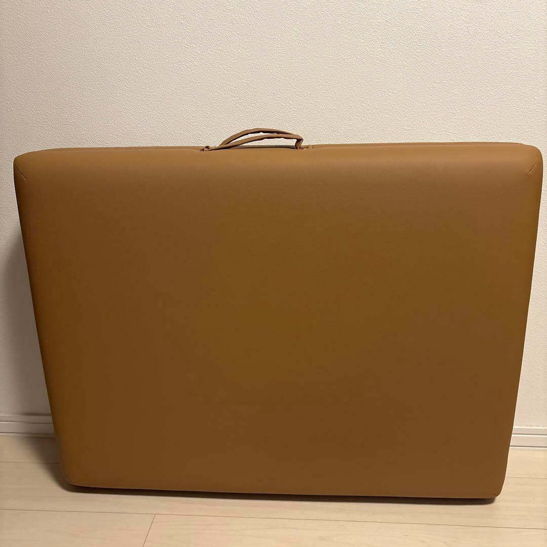 折りたたみマッサージベッド 木製 ライトブラウン 185x70cm