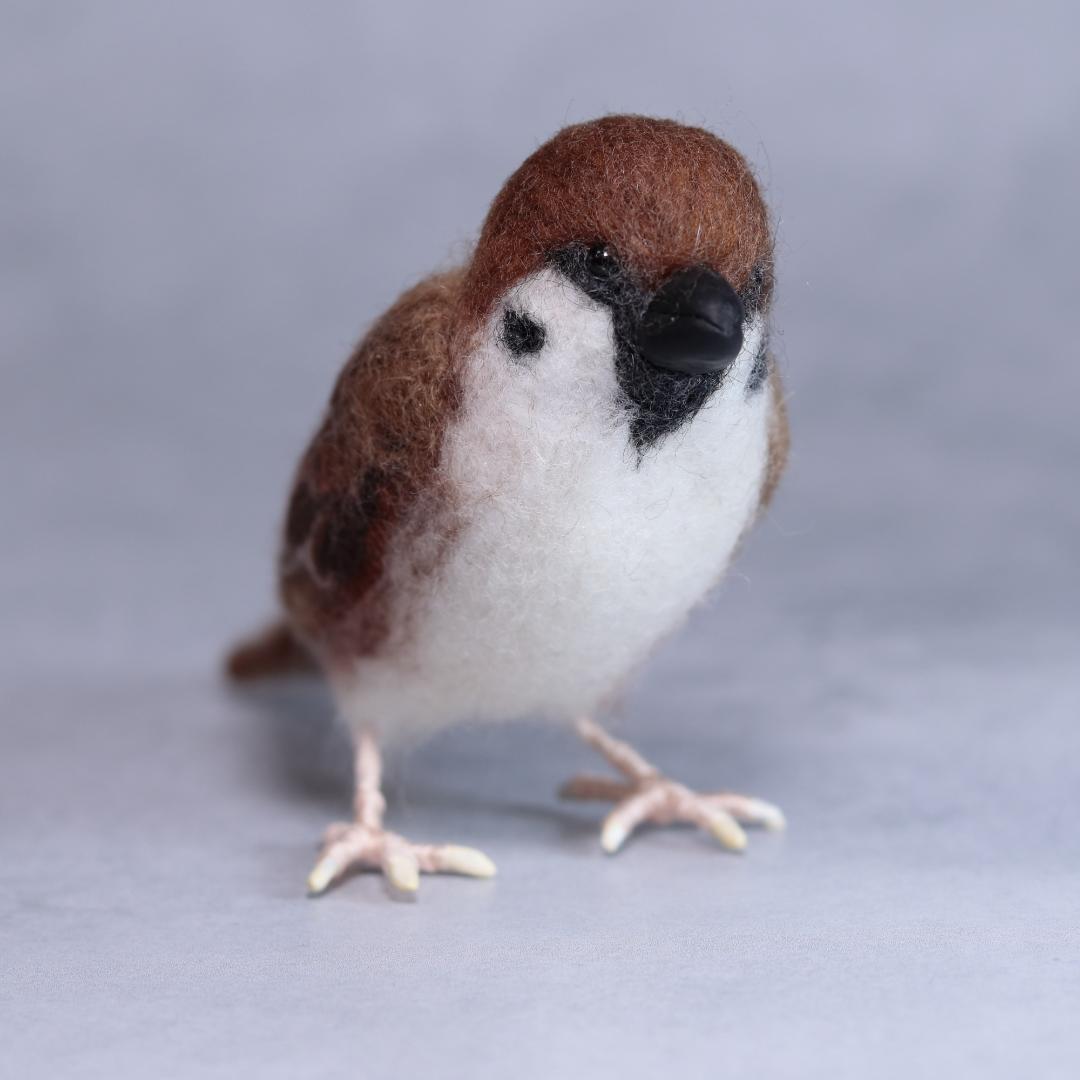 羊毛フェルト yuriさま　スズメ2羽　ハンドメイド　オーダー