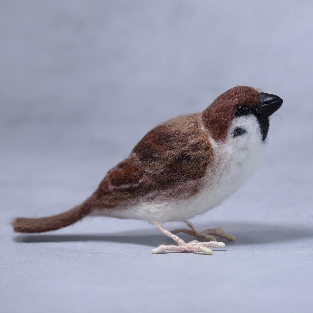 羊毛フェルト yuriさま　スズメ2羽　ハンドメイド　オーダー