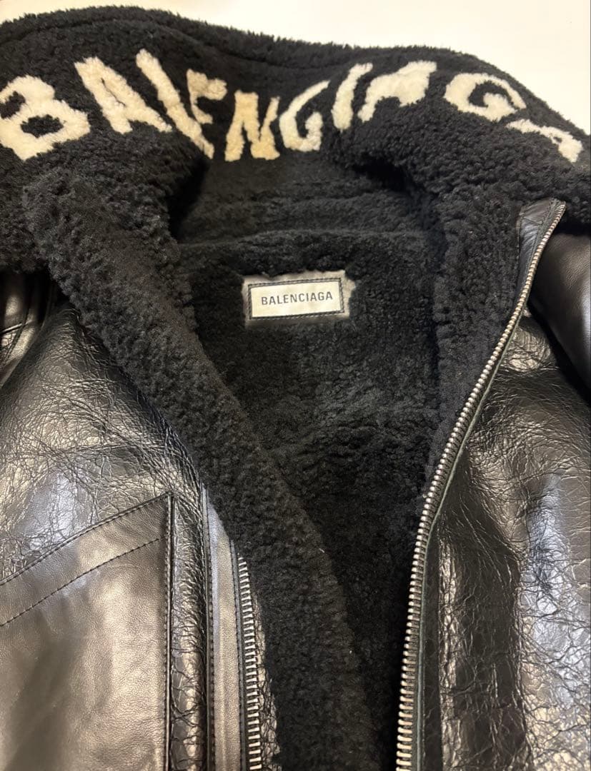 専用！BALENCIAGA バレンシアガ ムートンジャケットボンバルディア34