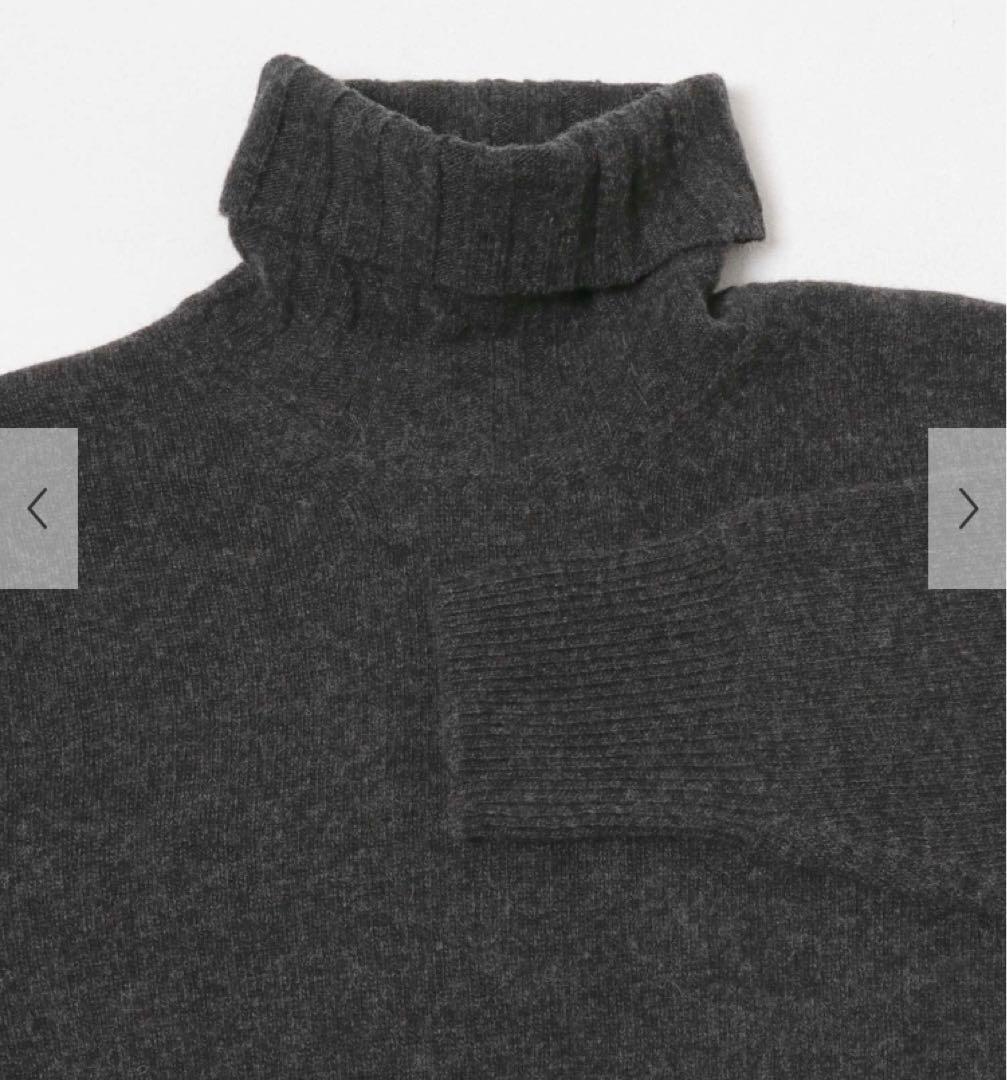 新品未使用＊かぐれハミルトンタートルニット＊チャコール