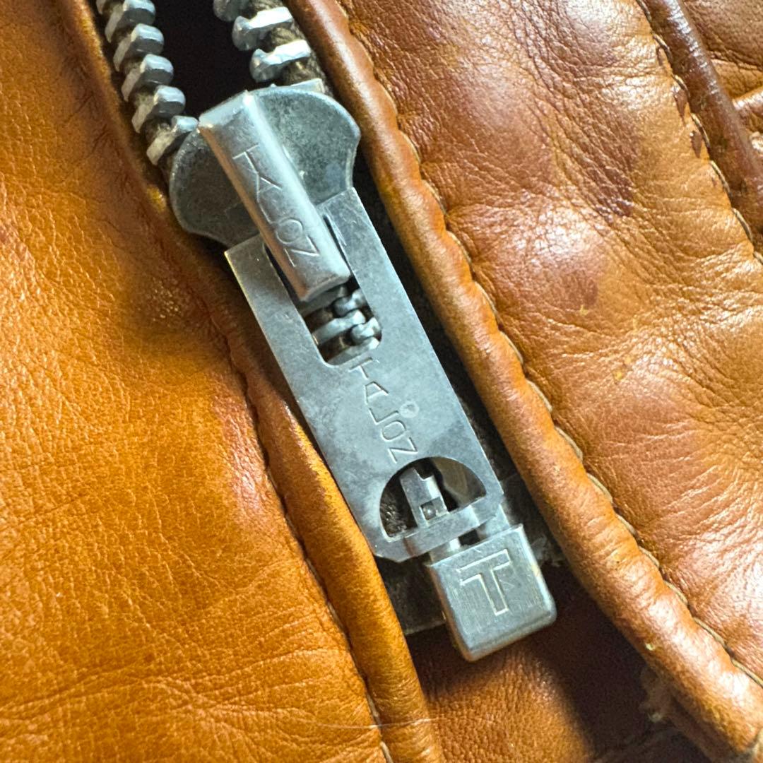 70s後半 Schott ヴィンテージ レザージャケット 42 TALON ボア