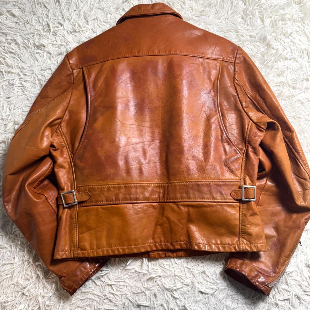70s後半 Schott ヴィンテージ レザージャケット 42 TALON ボア