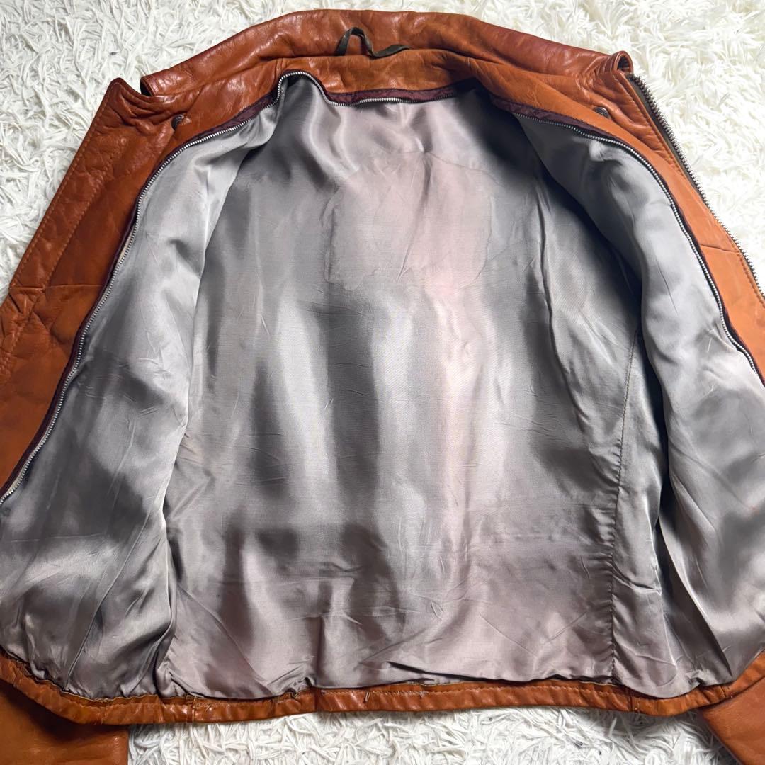 70s後半 Schott ヴィンテージ レザージャケット 42 TALON ボア