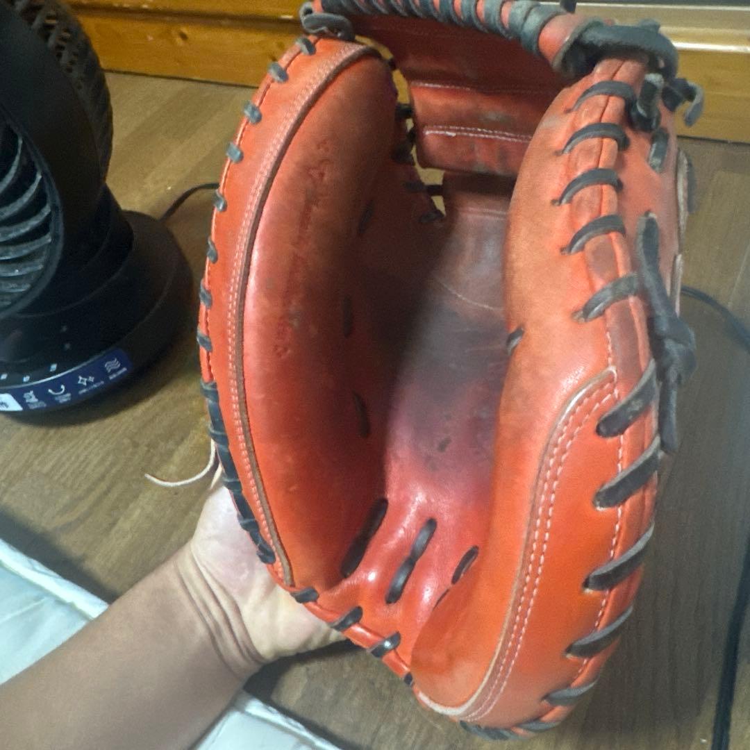 Mizuno 硬式グローブ オレンジ