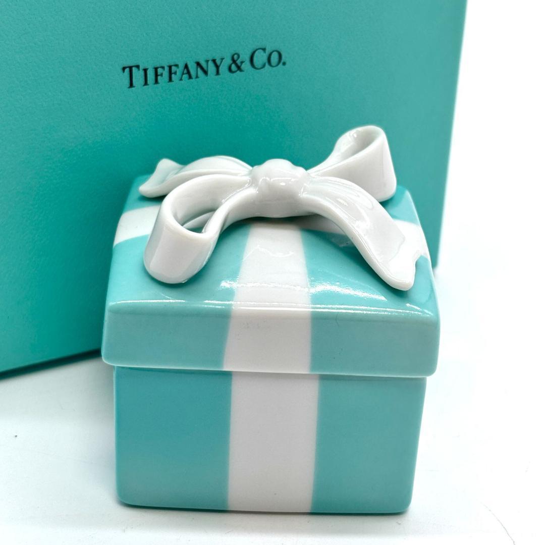 ティファニー Tiffany&Co. ブルーボックス 小物入れ 陶器 美品