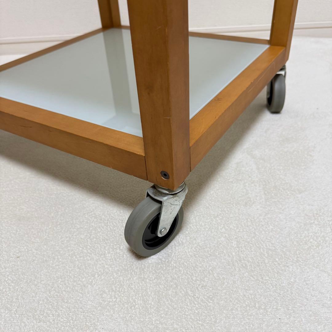 【廃盤・希少】無印良品 ガラス天板 正方形　サイドテーブル　北欧　ローテーブル