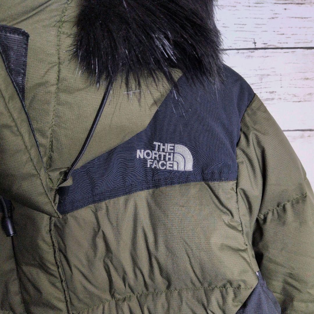 ノースフェイス ダウンジャケット ハイベントロングコート 刺繍ロゴ ファー