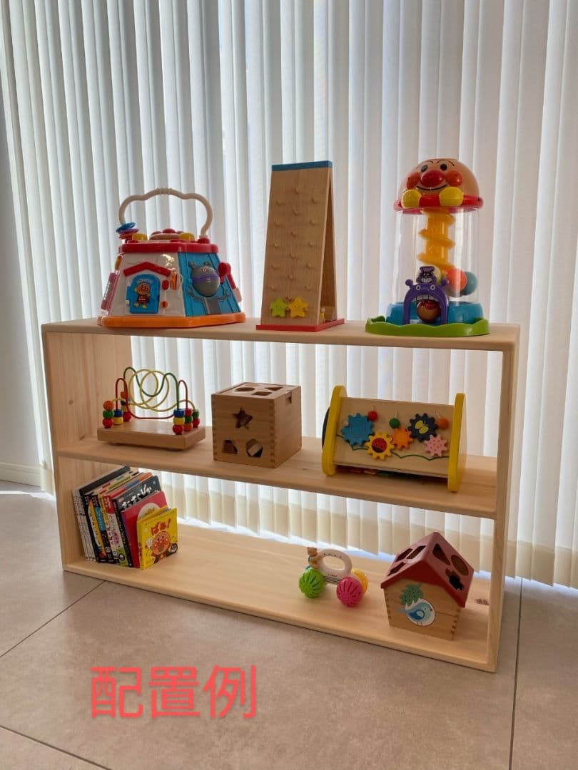 chacyページ　おもちゃ棚　保育家具　ハンドメイド　送料無料
