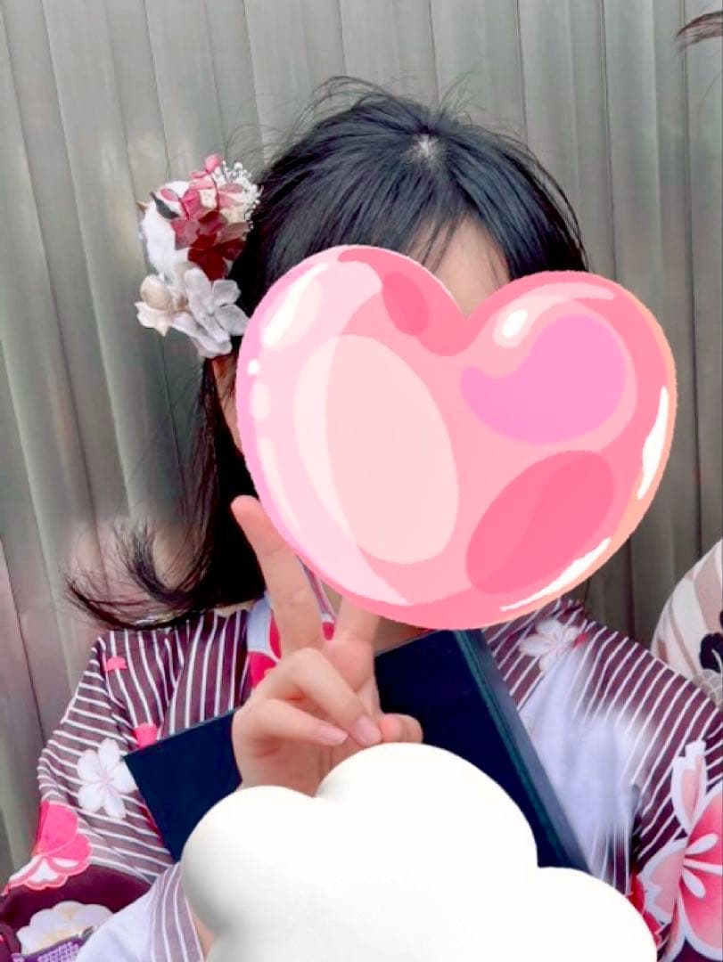 卒業式　小学生　簡易袴セットと髪飾り　150cm