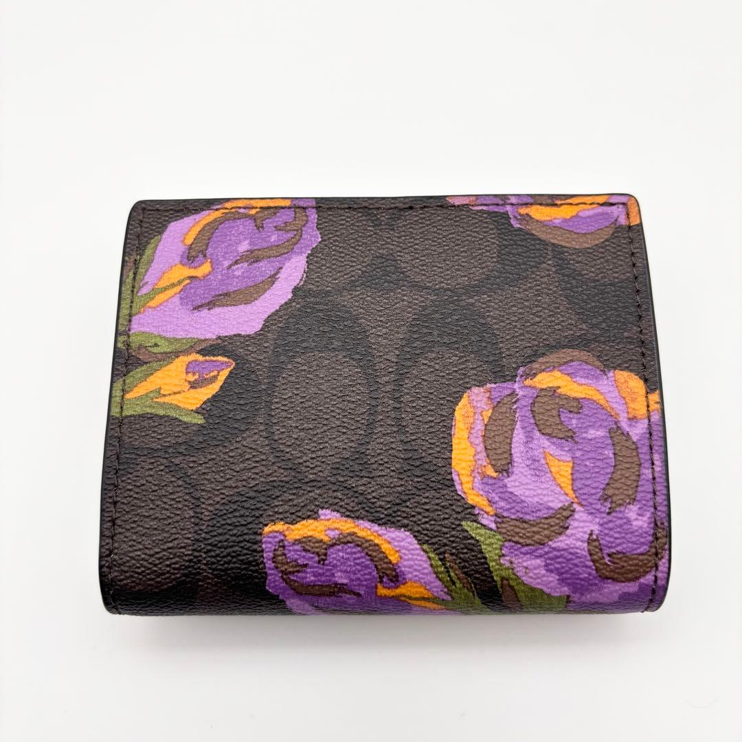 【COACH☆新品】スモール モーガン ウォレット・シグネチャー ・ローズ