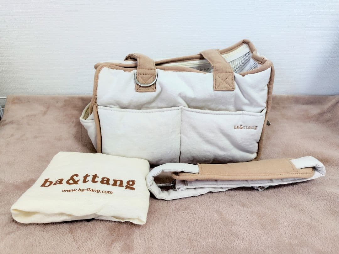 本日価格　ba&ttang バエンタン ライン ソフト キャリーバッグ S