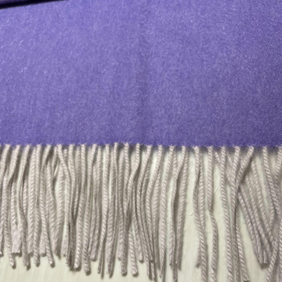 FURLAフルラ洗えるカシミヤ100%ストール　パープル