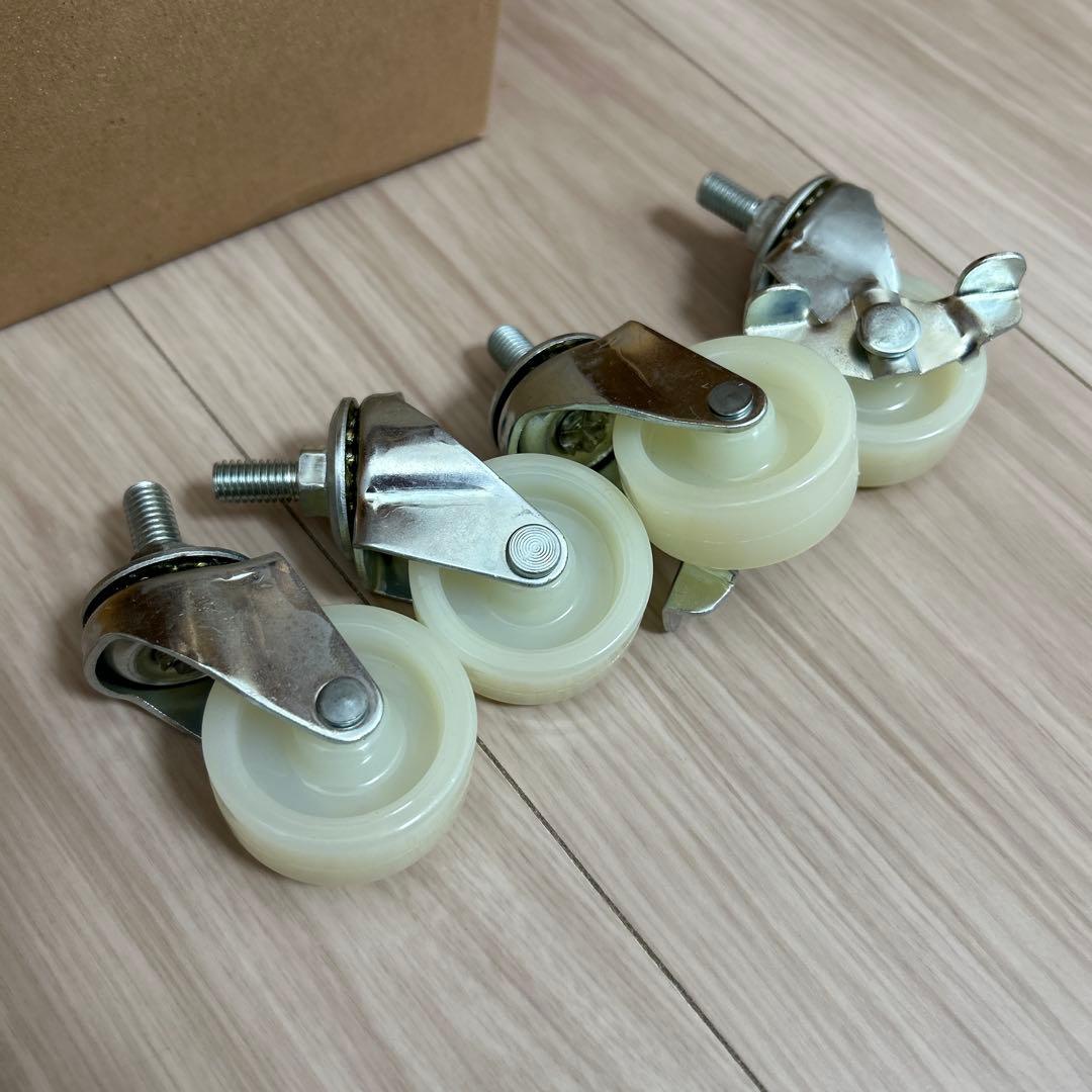 【たのめる便】モモナチュラル キッチンワゴン タイル　タイル　キッチン収納