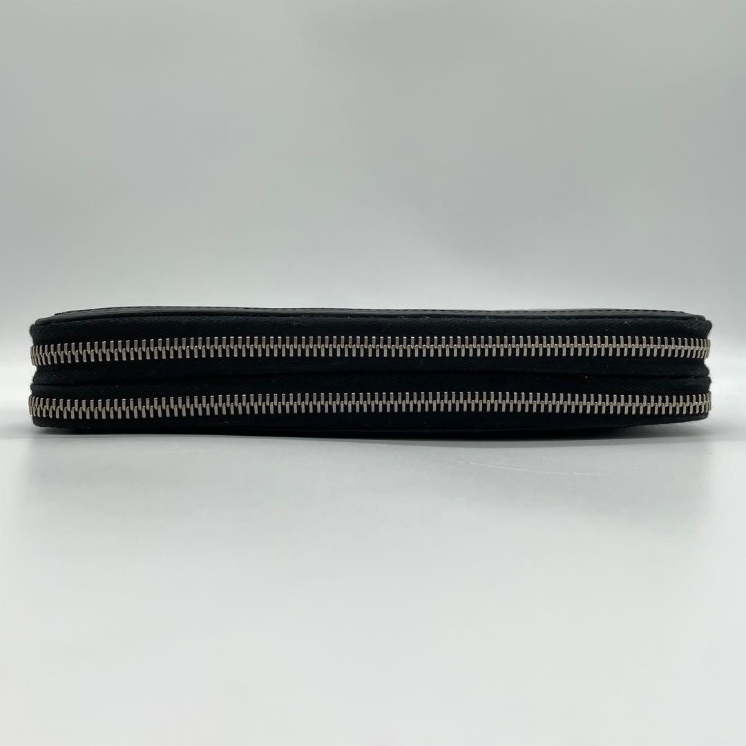 【極美品】グッチ　オーガナイザー　シェリーライン　シマ　GG レザー　ブラック