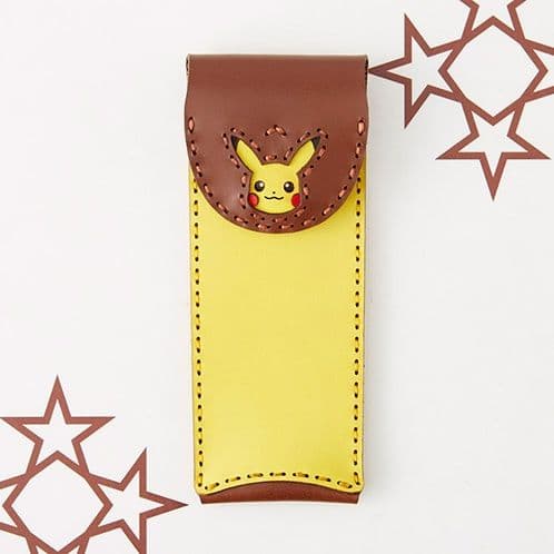 OJAGA DESIGN(オジャガデザイン)本革 ピカチュウ・ペンケース