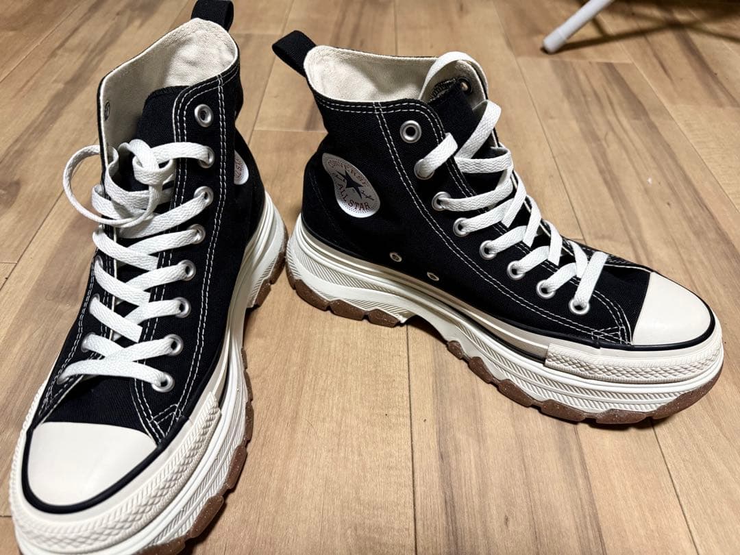 美品✨コンバースオールスターconverse 厚底ハイカットスニーカー 25.5