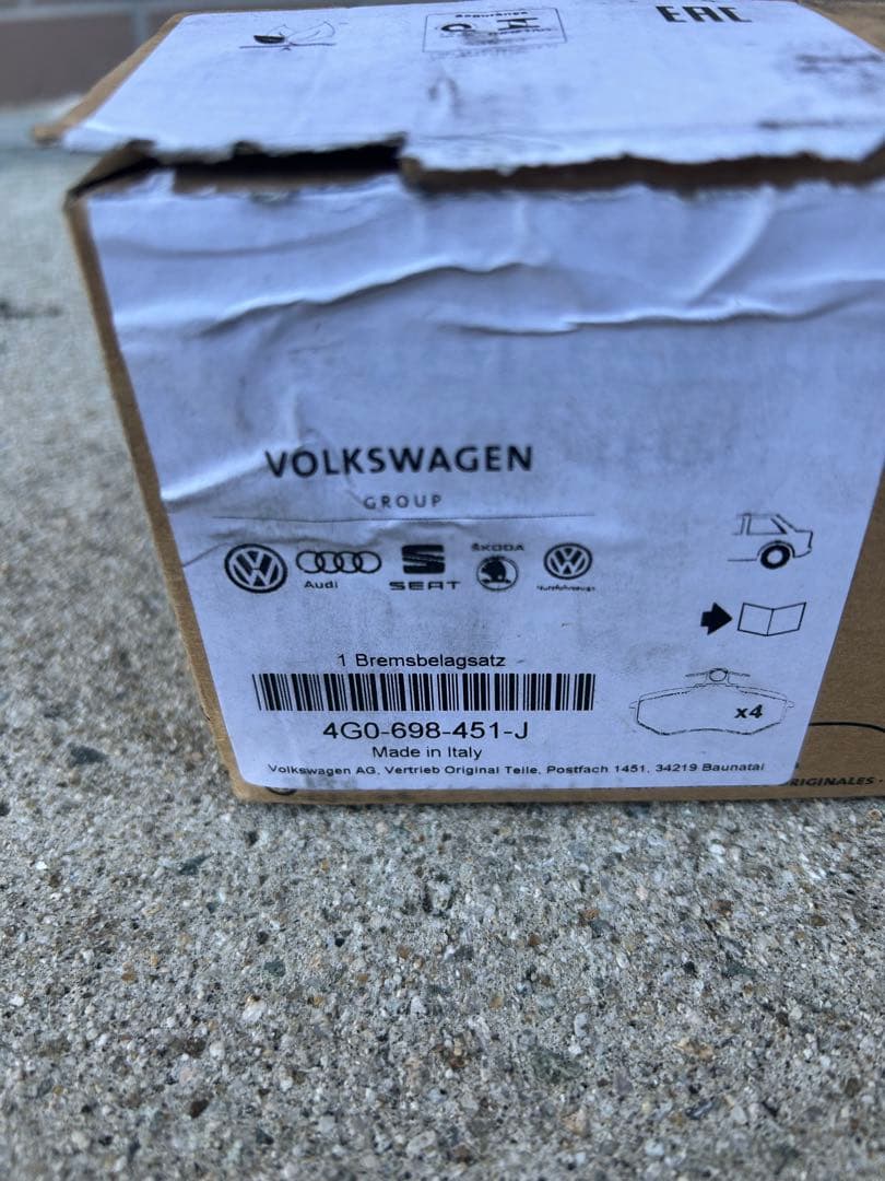 アウディ 純正 ブレーキパット 前後セット A6 A7 RS4等