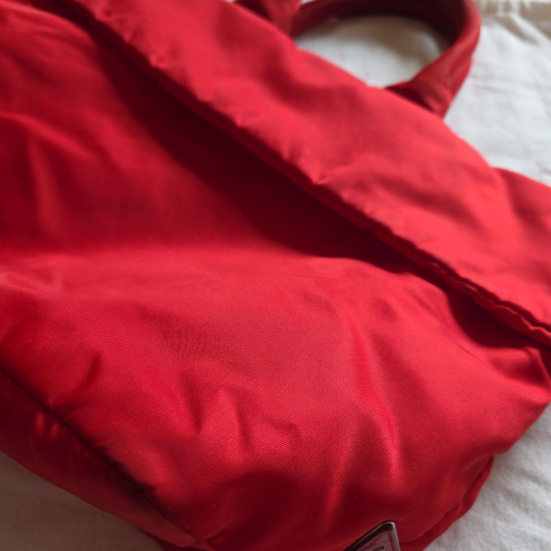 PRADA 赤 トート斜めがけ2wayバッグ