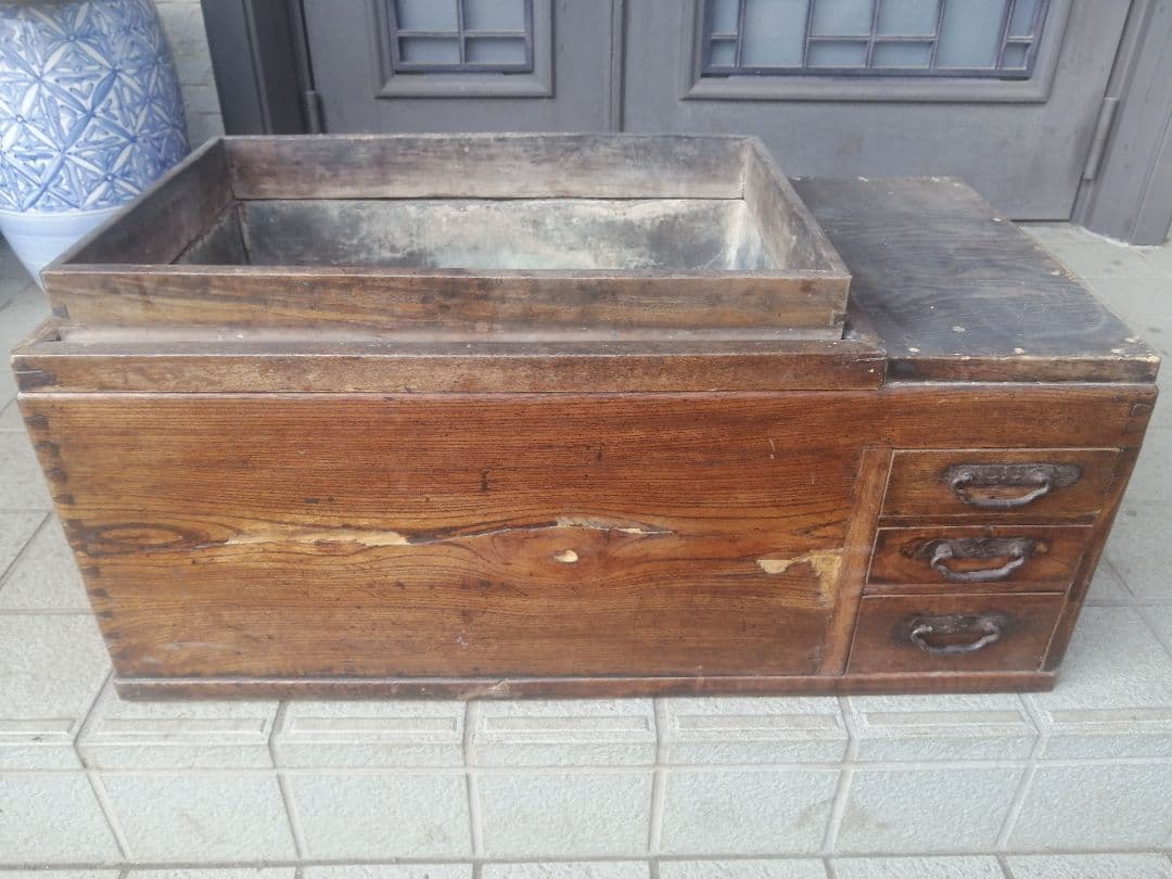 アンテイーク 明治 大正 長火鉢