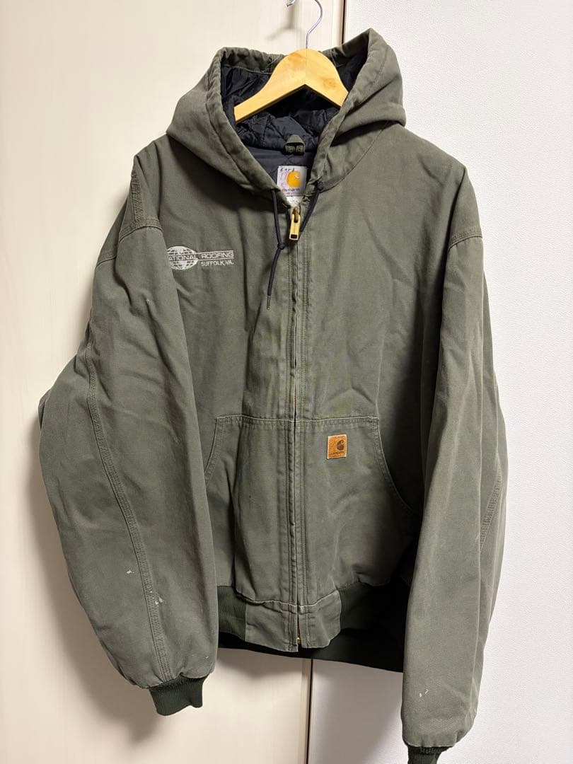 カーハートのアクティブジャケット　モスグリーン