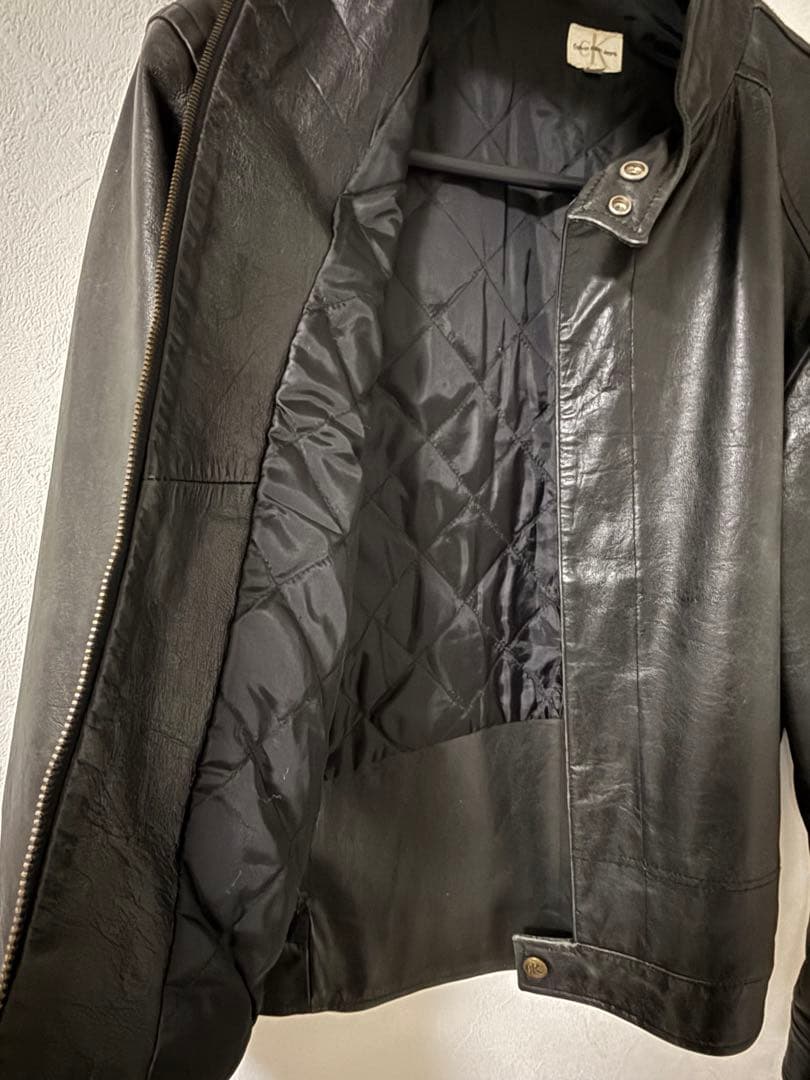   カルバンクライン シングル ライダース ジャケット