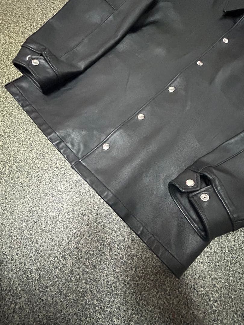 Schott BEAUTY&YOUTH 別注　レザー　コーチジャケット　Ovy