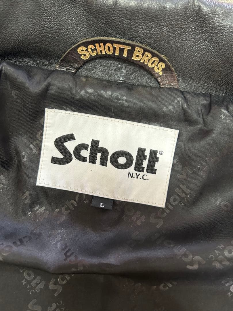 Schott BEAUTY&YOUTH 別注　レザー　コーチジャケット　Ovy