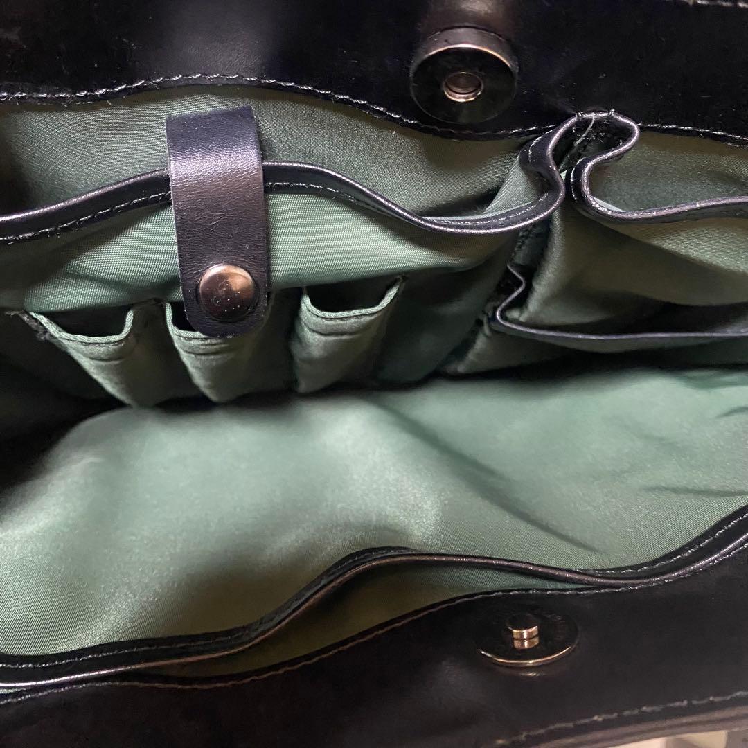 希少 ポーター メルツ ブラック レザー トートバッグ A4 PC 通勤 通学